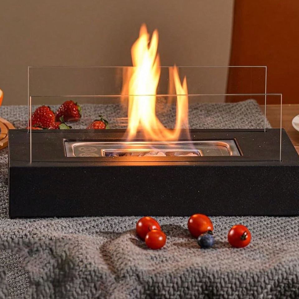 Düzbucaqlı masaüstü Şömine